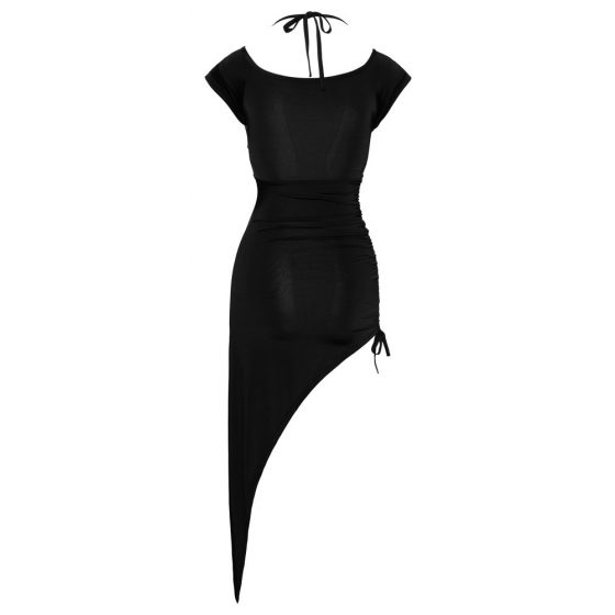 Cottelli Party - asimetriška, žiedu papuošta suknelė (juoda) - M