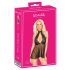 Kissable - nėrinių kaklo juostelės babydoll su stringais (juoda)  - L/XL