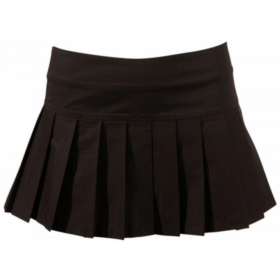Cottelli - Klostuotas mini sijonas (juodas) - XL