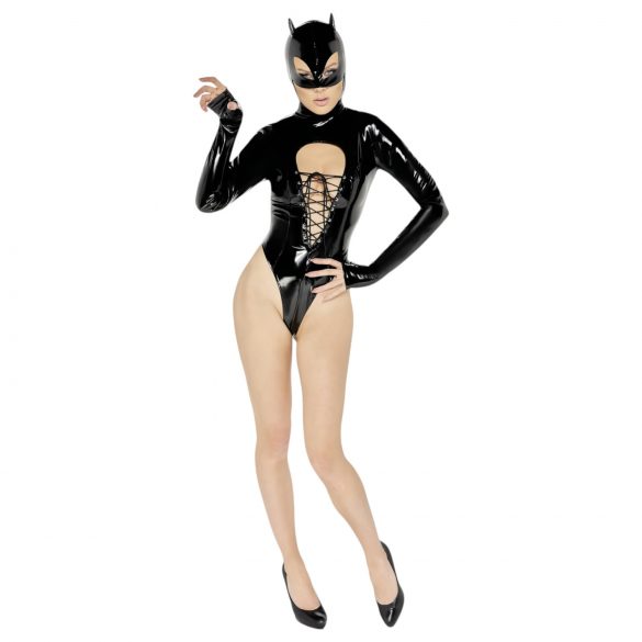 Black Velvet - ilgarankoviai Batwoman bodis (juodas) - XL