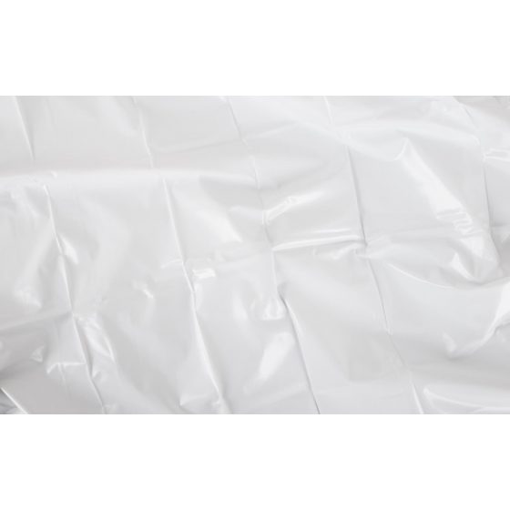 Blizgantis baltas lakinės paklodės (200 x 230 cm)