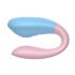 Mrow 03 - akumuliatorinė, vandeniui atspari vibruojanti porų šakutė (mėlyna-rožinė)