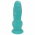 OgazR Jūros Gyvatė - siurbtuku padengta grublėtas dildo - 17 cm (mėlyna-balta) 