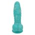 OgazR Jūros Gyvatė - siurbtuku padengta grublėtas dildo - 17 cm (mėlyna-balta) 