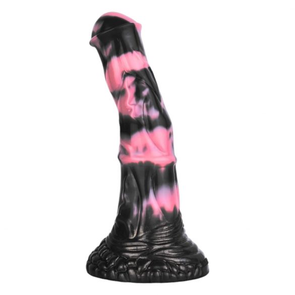 Blogas Arklys - silikoninis arkliškas dildo - 18cm (ruda-pink) 