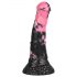 Blogas Arklys – silikoninis arkliško dydžio dildo – 18 cm (juoda-rožinė)