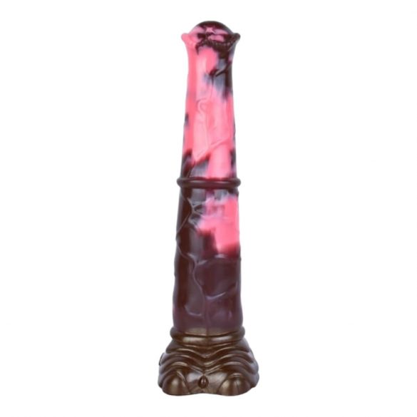 Bad Horse - Silikoninis arklio dildo - 24cm (rudas-ružavas) 