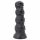 Toppedmonster - dildo su kaukole - 22 cm (juodas)