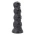 Toppedmonster - kaukolės dildo - 22 cm (juoda) 