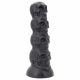 Toppedmonster - kaukolės dildo - 22 cm (juoda) 