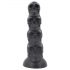 Toppedmonster - dildo su kaukole - 22 cm (juodas)