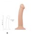 Strap-on-me M – dvigubo sluoksnio tikroviškas dildo – vidutinis (natūralus)