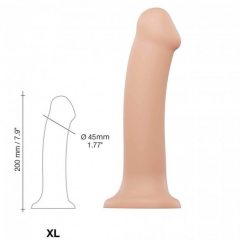   / Strap-on-me XL - dvigubo sluoksnio realistiškas dildo - ypač didelis (natūralus)