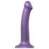 Strap-on-me Metallic Shine M - draugiškas odai dildo (metalo violetinė) 