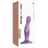 Strap-on-me Curvy S - banguotas, su pagrindu dildo (violetinė) 