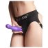 Strap-on-me Curvy S - banguotas, su pagrindu dildo (violetinė) 