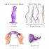 Strap-on-me Banguotas L - violetinis dildo su pagrindu 