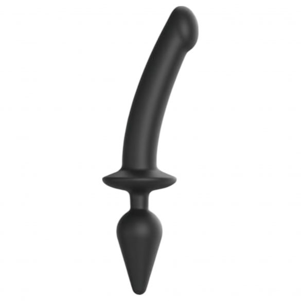 Strap-on-me Swith Pusiau-Realistinė XXL - 2in1 silikoninis dildo (juoda) 