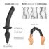 Strap-on-me Swith Pusiau-Realistinė XXL - 2in1 silikoninis dildo (juoda) 