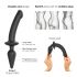 / Strap-on-me Swith Semi-Realistic XXL - 2in1 silikoninis dildo (juodas)