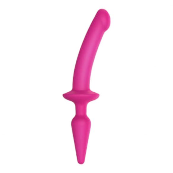 Strap-on-me Swith Pusiau Realistiškas S - 2in1 silikoninis dildo (rožinis) 