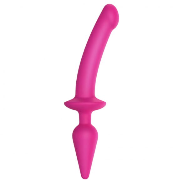 / Strap-on-me Swith Pusiau realistiškas L - 2-in-1 silikoninis dildo (rožinis)