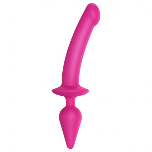 Strap-on-me Swith Pusiau-Realistiškas XXL - 2in1 silikoninis dildo (rožinis) 