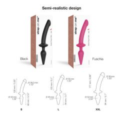   Strap-on-me Swith Pusiau-Realistiškas XXL - 2in1 silikoninis dildo (rožinis)