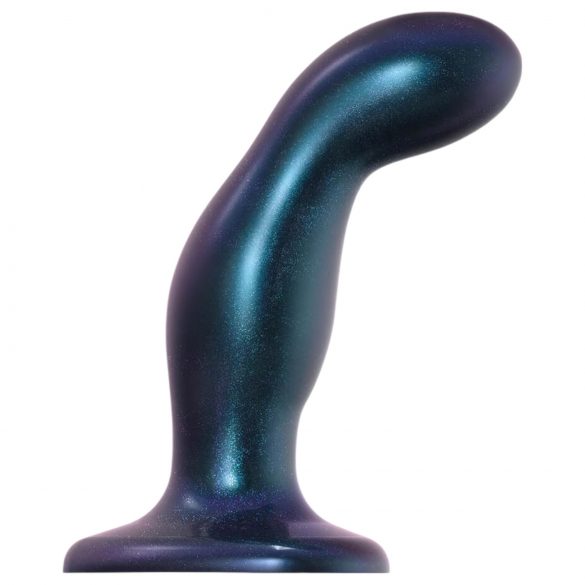 Strap-on-me Snaky M - lenktas analinis dildo (metalo mėlyna)