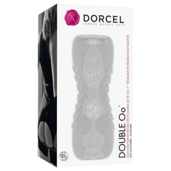 Dorcel Double Oo - vyrų masturbuoklis (permatomas)