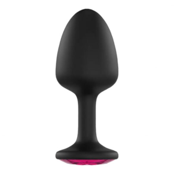 Dorcel Geiša Kištukas Ruby L - rožinis akmenukas analinis dildo (juodas) 