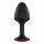 Dorcel Geišos Kamštis Ruby XL - rožinis akmenimis analinis dildo (juodas) 