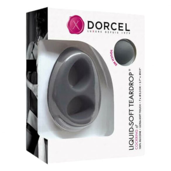 Dorcel Liquid-Soft Teardrop - penio ir sėklidžių žiedas (pilkas) 