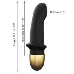   Dorcel Mini Meilužis 2.0 - įkraunamas G-taško vibratorius (juoda-aukso)