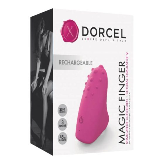 Dorcel Magijos Pirštas - įkraunamas, pirštinis vibratorius (rožinis)