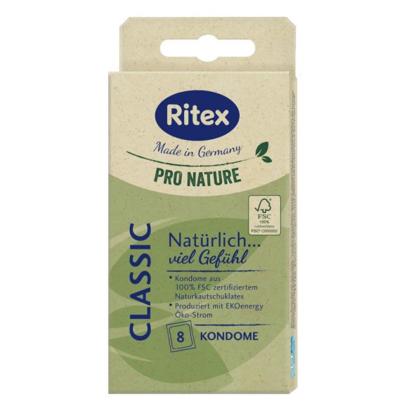 RITEX Pro Gamta Klasikinis - prezervatyvai (8 vnt.)
