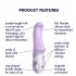 Satisfyer Charming Smile - Vandeniui atsparus akumuliatorinis G taško vibratorius (violetinis) 