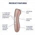 Satisfyer Pro 2+ - įkraunamas klitorio stimuliatorius vibruojantis (rudas)