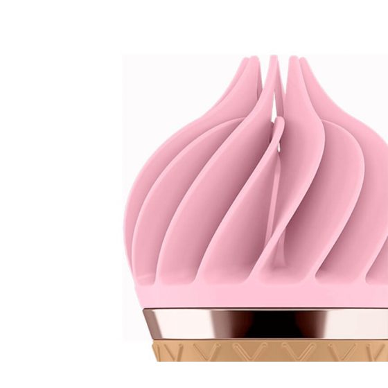 Satisfyer Sweet Treat - įkraunamas, besisukantis klitorio vibratorius (rožinė-ruda)