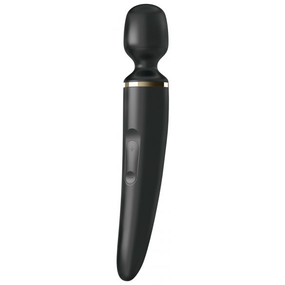 Satisfyer Wand-er Woman - atsparus vandeniui masažuoklis vibratorius (juodas) 