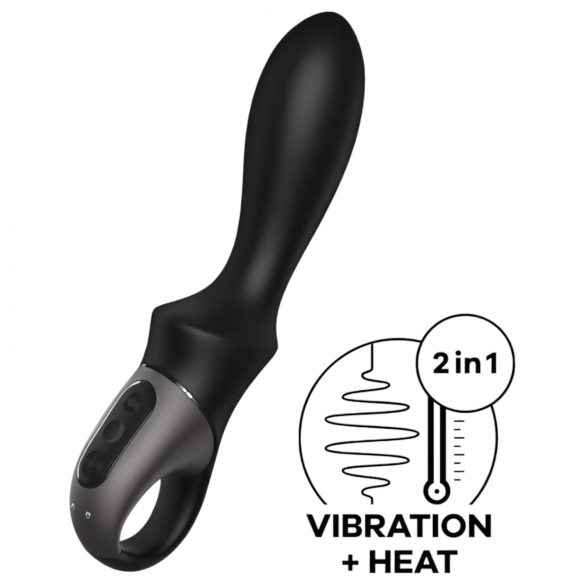 Satisfyer Heat Climax - išmanus šildantis analinis vibratorius (juodas)