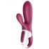 Satisfyer Hot Bunny - išmanusis klitorio šakelės šildantis vibratorius (raudonas)