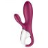 Satisfyer Hot Bunny - išmanusis klitorio šakelės šildantis vibratorius (raudonas)