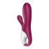 Satisfyer Hot Bunny - išmanusis šildantis vibratorius su klitorio rankenėle (raudonas) 