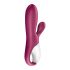 Satisfyer Hot Bunny - išmanusis šildantis vibratorius su klitorio rankenėle (raudonas) 