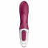 Satisfyer Hot Bunny - išmanusis šildantis vibratorius su klitorio rankenėle (raudonas) 