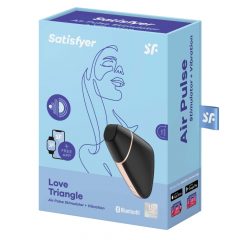  Satisfyer Love Triangle - išmanus oro bangų klitorio stimuliatorius (juodas)
