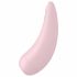 Satisfyer Curvy 2+ - išmanusis akumuliatoriaus oro bangų klitorio stimuliatorius vibratorius (rožinis) 