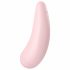 Satisfyer Curvy 2+ - išmanusis akumuliatoriaus oro bangų klitorio stimuliatorius vibratorius (rožinis) 