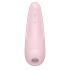 Satisfyer Curvy 2+ - išmanusis akumuliatoriaus oro bangų klitorio stimuliatorius vibratorius (rožinis)